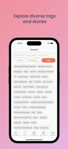 Скриншот 3 — AO3 FanFic Reader - unofficial