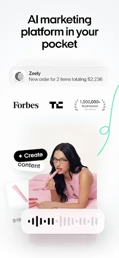 Скриншот 1 — Zeely: AI Marketing Platform