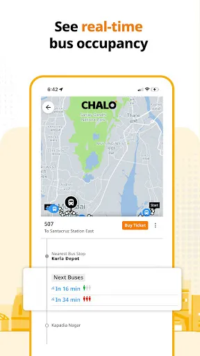 Скриншот 3 — Chalo - Live Bus Tracking App