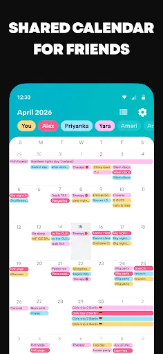 Скриншот 1 — Howbout: shared calendar