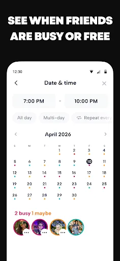 Скриншот 4 — Howbout: shared calendar