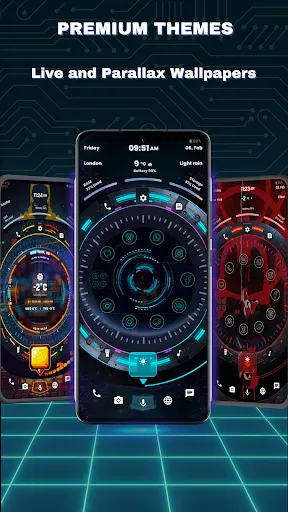 Скриншот 3 — Orbit Лончер: Sci-Fi Тема