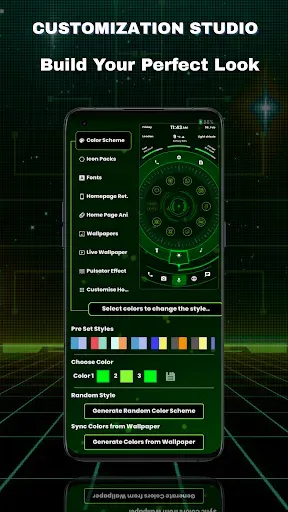 Скриншот 4 — Orbit Лончер: Sci-Fi Тема