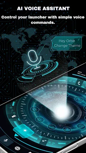 Скриншот 7 — Orbit Лончер: Sci-Fi Тема