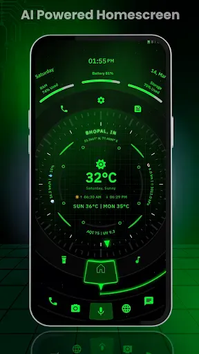 Скриншот 8 — Orbit Лончер: Sci-Fi Тема