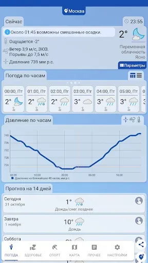 Скриншот 7 — Погода PRO -  прогноз погоды