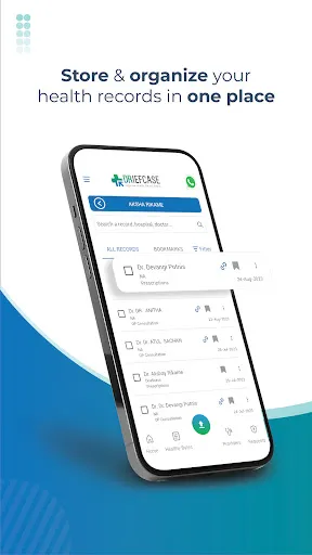 Скриншот 1 — Driefcase ABHA, Health Records