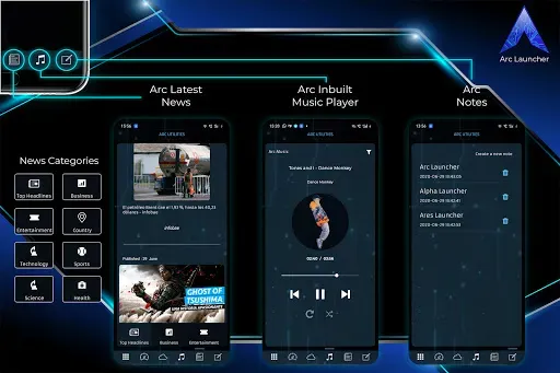 Скриншот 3 — ARC Launcher® 2024 и 4D-темы