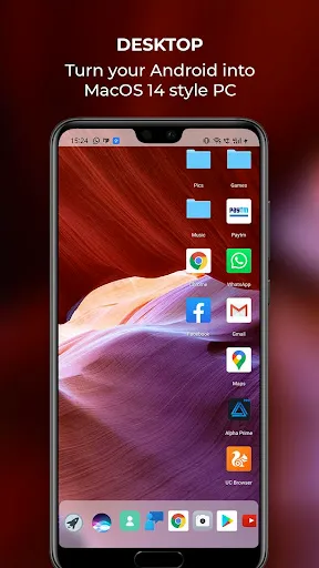 Скриншот 1 — OS X 14 Launcher и темы 4K