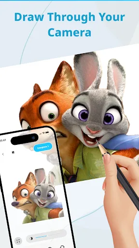 Скриншот 1 — AR Draw Cartoon - Anime Sketch