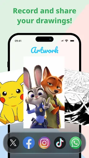 Скриншот 5 — AR Draw Cartoon - Anime Sketch