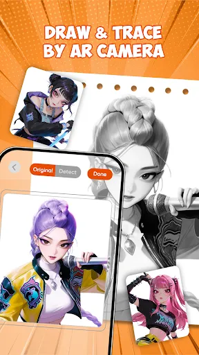 Скриншот 7 — AR Draw Anime: Sketch & Trace