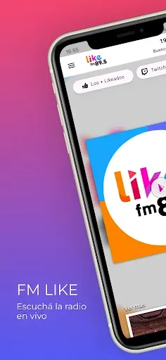 Скриншот 1 — FM LIKE 89.5 (App Oficial)