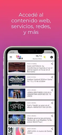 Скриншот 3 — FM LIKE 89.5 (App Oficial)