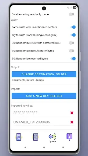 Скриншот 4 — NFC MIFARE Classic Dumper