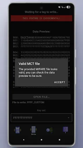 Скриншот 7 — NFC MIFARE Classic Dumper