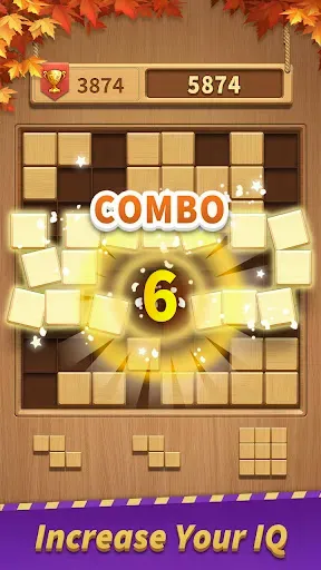 Скриншот 3 — Block Puzzle - Wood Blast