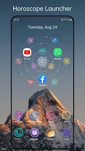 Скриншот 1 — Horoscope Launcher - star sign
