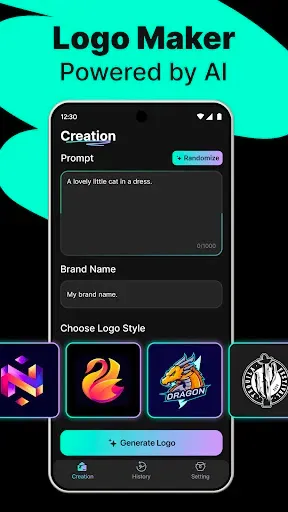 Скриншот 1 — Logo Maker - AI Art Design