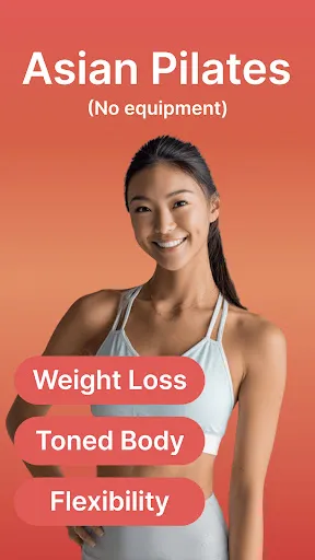 Скриншот 1 — Asian pilates: Workout at Home