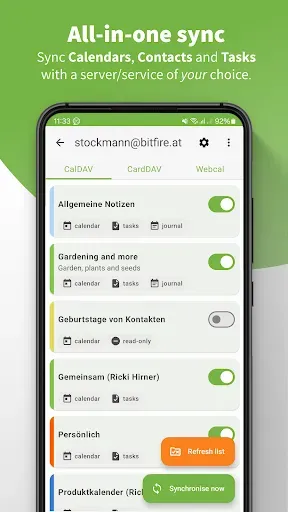 Скриншот 1 — DAVx⁵ – CalDAV CardDAV WebDAV