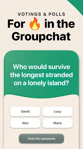 Скриншот 1 — askUs: Whos most likely to