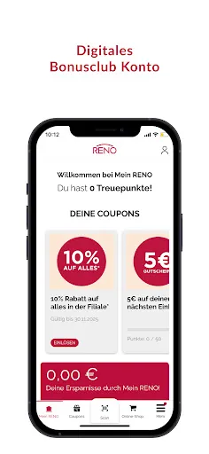 Скриншот 1 — RENO-App: punkten & sparen!