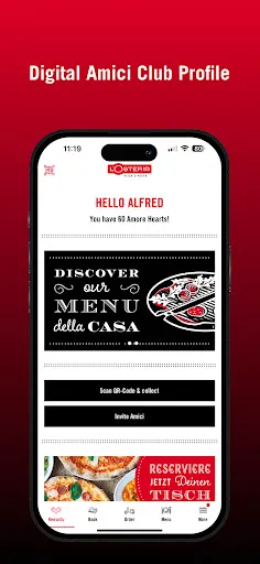 Скриншот 1 — L'Osteria Amici Club