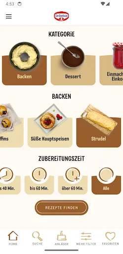 Скриншот 1 — Dr. Oetker Rezeptideen