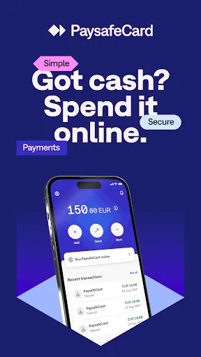 Скриншот 1 — PaysafeCard - prepaid payments