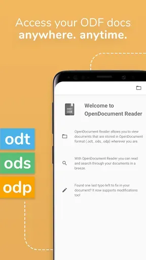 Скриншот 1 — OpenDocument Reader - view ODT