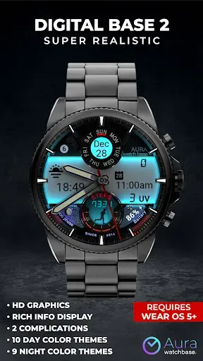 Скриншот 1 — WB Digital Base 2 Watch Face