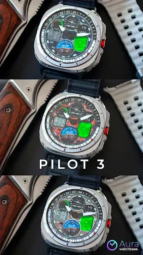 Скриншот 2 — WB PILOT 3 Animated Watch Face