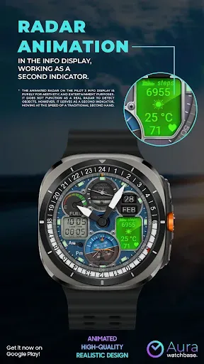 Скриншот 4 — WB PILOT 3 Animated Watch Face