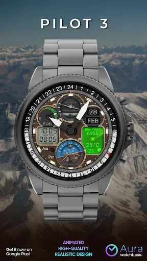 Скриншот 6 — WB PILOT 3 Animated Watch Face