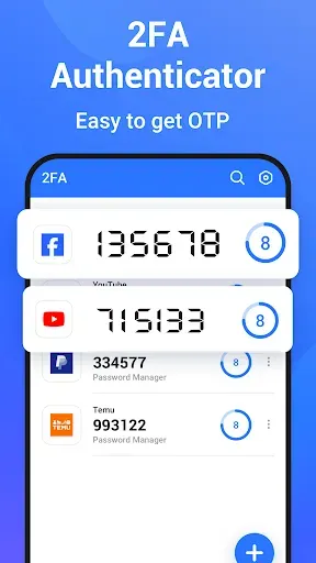 Скриншот 2 — Аутентификатор: 2FA и Пароль