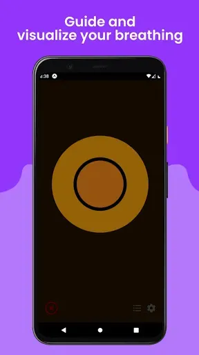 Скриншот 2 — Awesome Breathing: Pacer Timer
