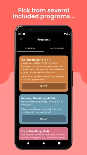 Скриншот 3 — Awesome Breathing: Pacer Timer