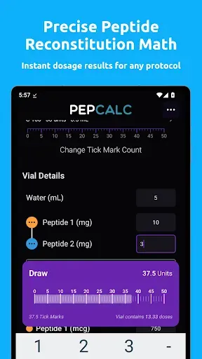 Скриншот 7 — PepCalc: Peptide Calculator