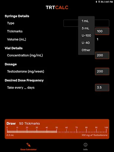 Скриншот 5 — TRTCalc: Testosterone Tool