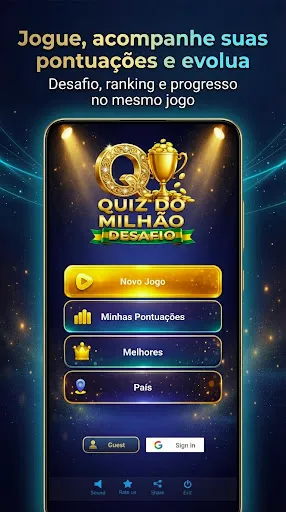 Скриншот 1 — Quiz do Milhão: Desafio