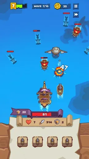 Скриншот 1 — Backpack Ship: Merge Hero