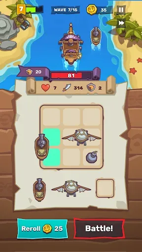 Скриншот 2 — Backpack Ship: Merge Hero