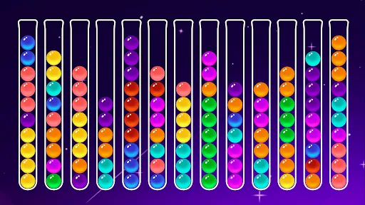 Скриншот 1 — Ball Sort: сортировка по цвету