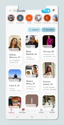 Скриншот 1 — Bambo - Dating, Chat & Meet!