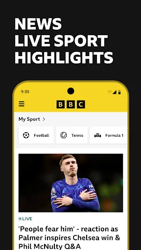 Скриншот 1 — BBC Sport - News & Live Scores