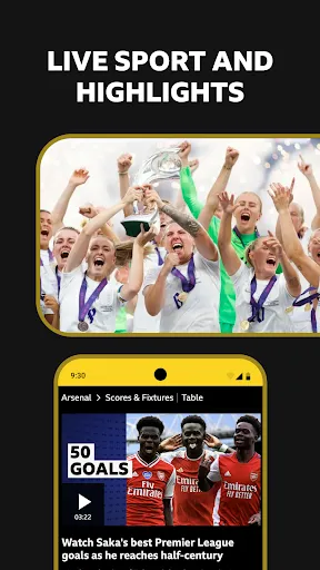 Скриншот 3 — BBC Sport - News & Live Scores