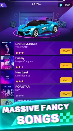 Скриншот 1 — Music Racer : Beat Racing GT