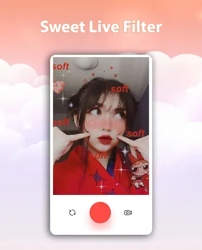 Скриншот 1 — Sweet Live Filter Face Camera