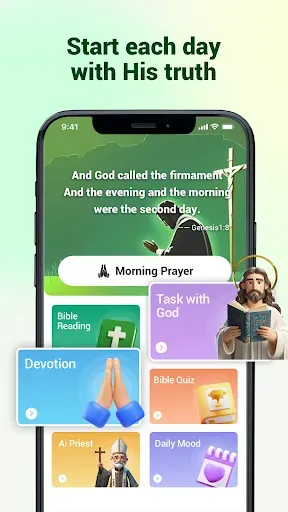 Скриншот 3 — Bible - Pray + Verse + Audio
